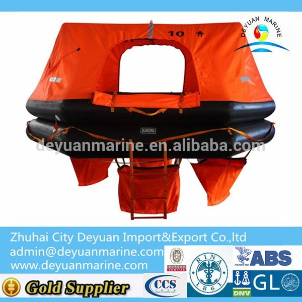 Hot-selling Fishing Boat Inflatable Life raft for 10 Persons