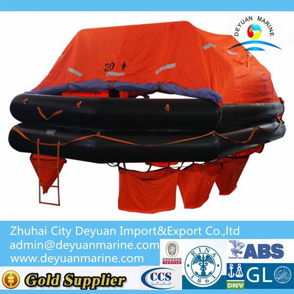 SOLAS Throw-overboard Inflatable Life rafts with 25 Persons Self inflating life raft