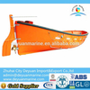 Marine used lifeboat open type fiber glass boats for sale