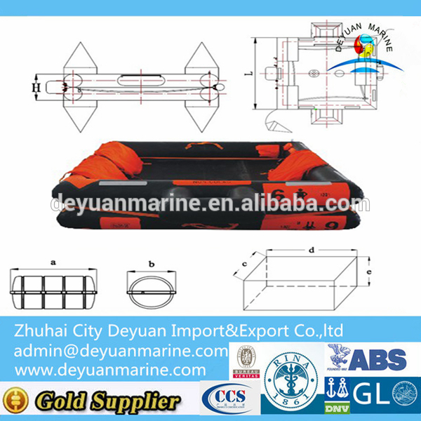 6 Man Open-Reversible Inflatable Liferaft