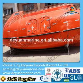Marine vessel lifeboat FRP Life boat totally enclosed lifeboat for sale