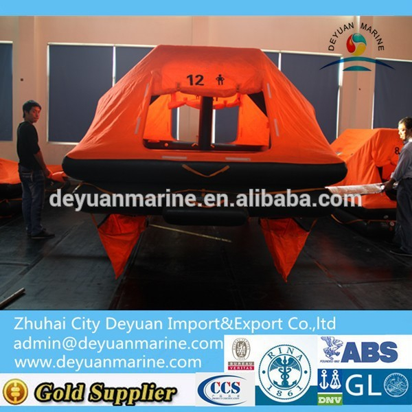12 Man Yacht Type Inflatable Life raft with GL Test Certificate