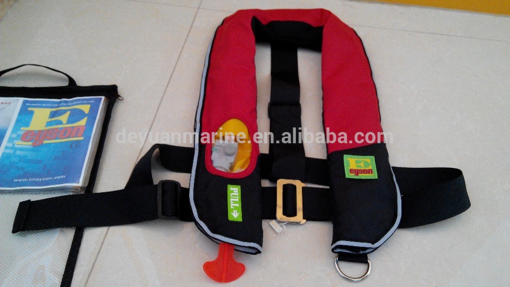 Hot Sale Safety Jackets CE approved automatic inflatable life vest for adult (150N/275N)