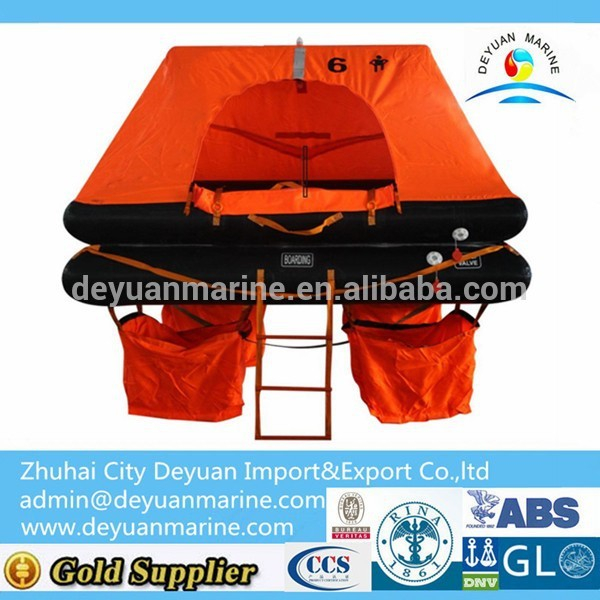 Solas Inflatable Raft Fishing Boat Use Only Marine life rafts with 25 person for sale