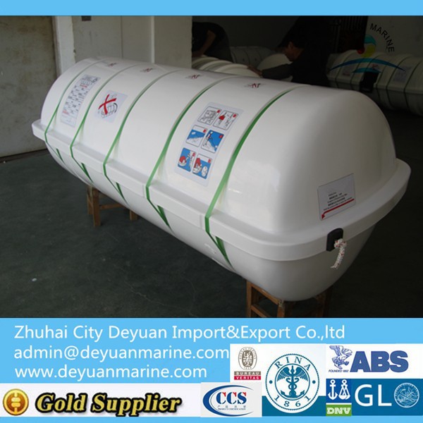 Safety open-reversible inflatable liferafts with 30 persons