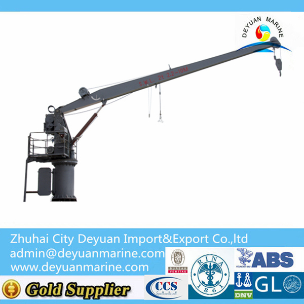 Single Arm Hydraulic Slewing Davit Crane For Lifeboat And Life Raft