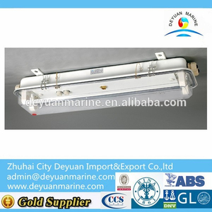 Ship Used Fluorescent Pendant Light With Emergency For Sale