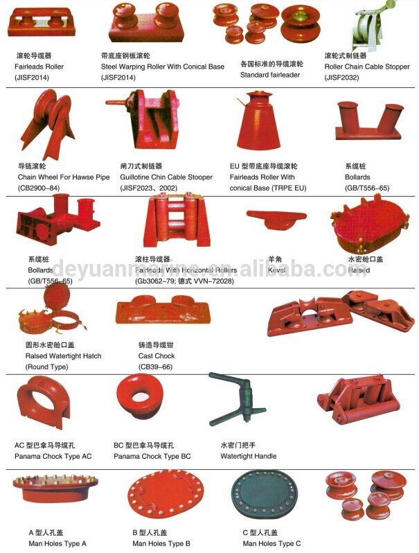 Mooring equipment type A Cleat Fairlead with Single Roller for hot sale