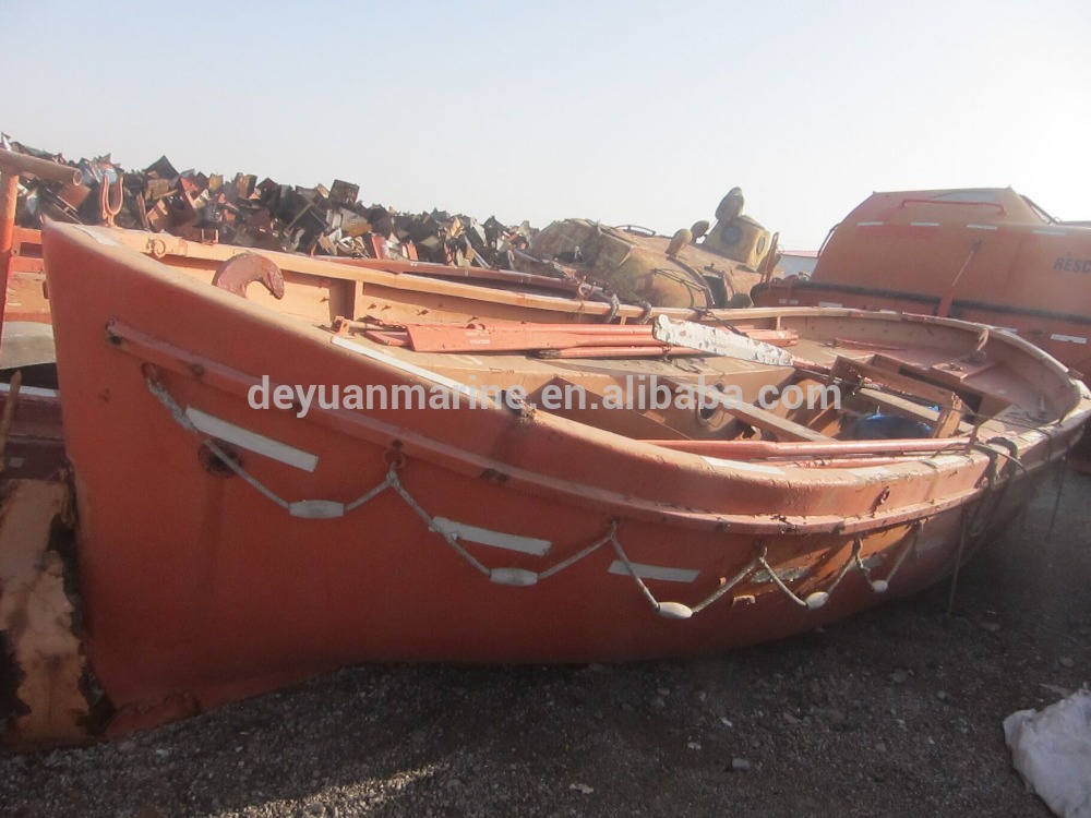 Ship enclosed lifeboat Marine used lifeboats FRP boats for sale
