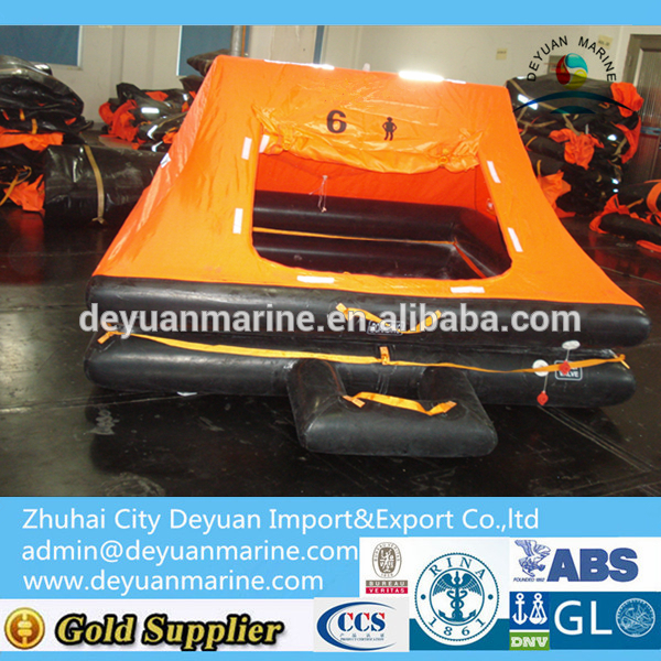 6 Man Yacht Type Inflatable Life Raft With Valise Package