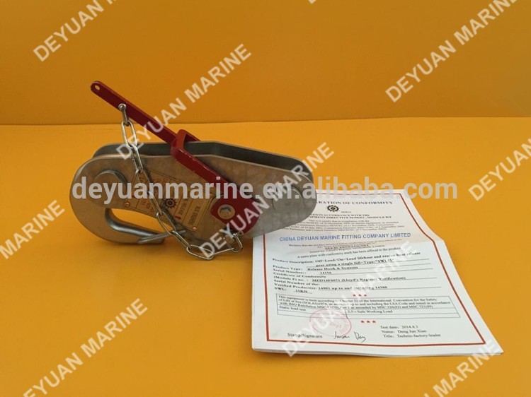 Hot-selling marine 15KN Manual Release Hook with good price