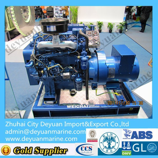 Marine diesel genset with CCS