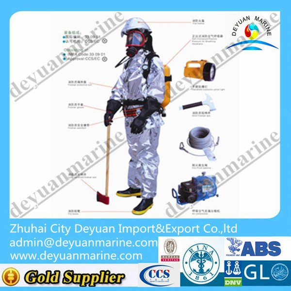 EC Light-Duty Chemical Safety Suit Fire Protective Suit Fire Fighting Suit For sale