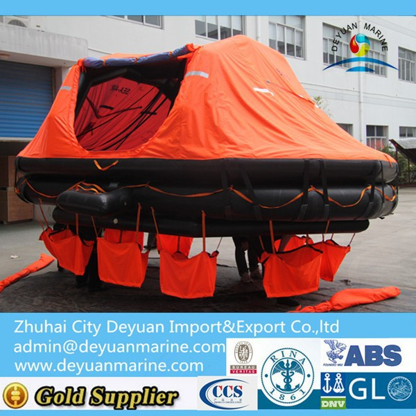 Davit-launched self-righting Inflatable Life raft for 35 Persons