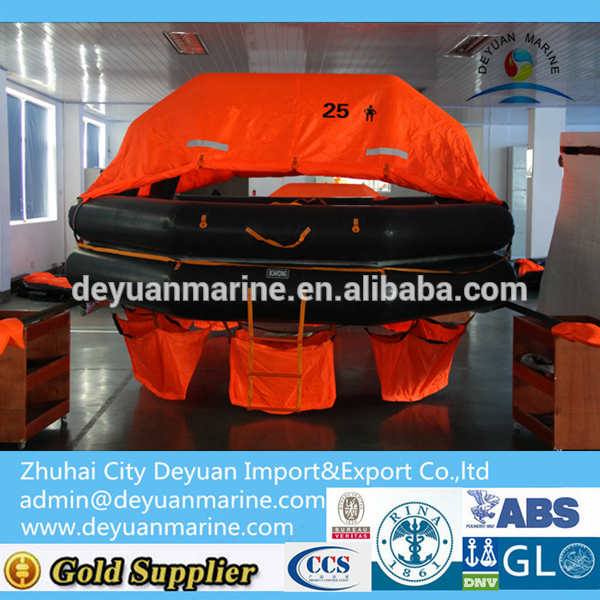 25 Person Throw-overboard Inflatable Life Raft