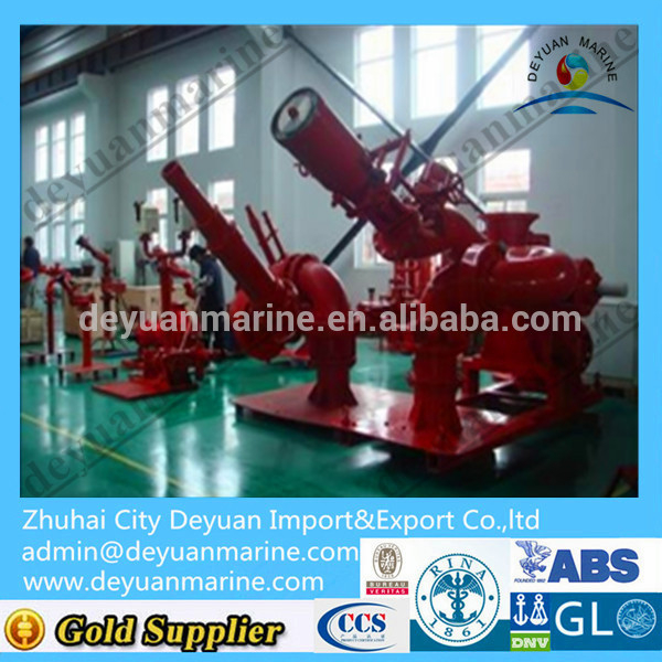 Ship fire monitor fire fighting system