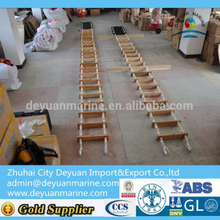 Marine wooden pilot rope ladder embarkation ladder for sale