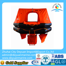 10 Person Throw-overboard Type Inflatable Life raft For Fishing Boat