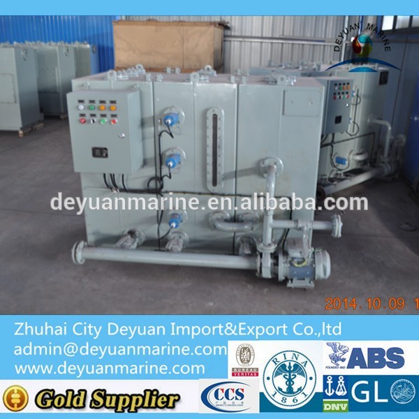 Marine Sewage Comminuting and Disinfecting Holding Tank