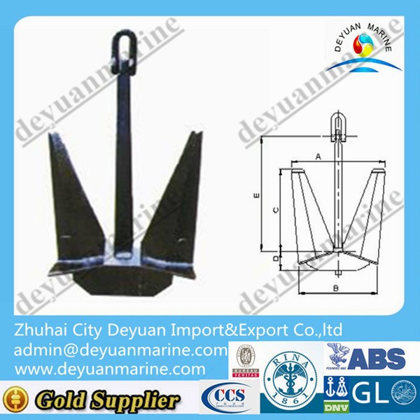 5000KG Marine Offshore Moorfast Anchor for sale