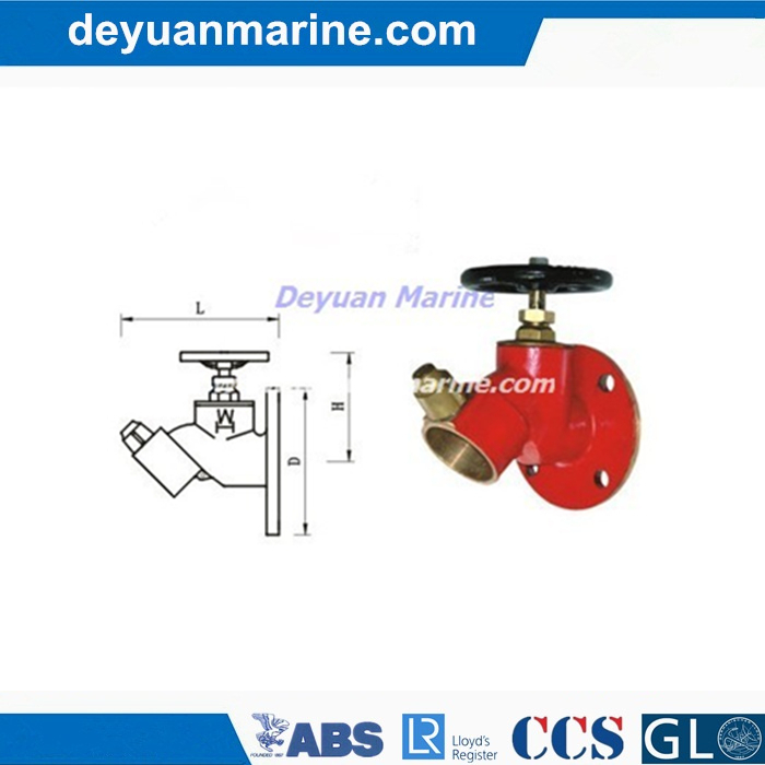 Marine 45 Degree Pin Fire Hydrant