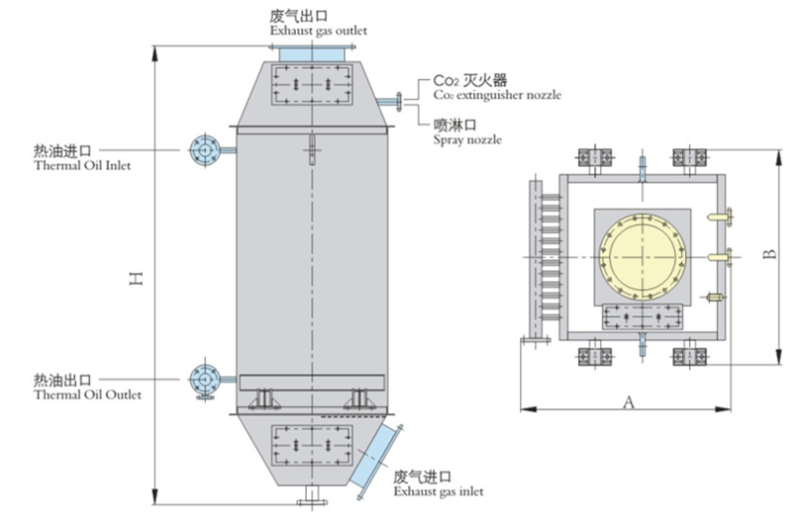 Lsk Series Vertical Type Horizontal Type Oil-Fired Boiler Waste Burner