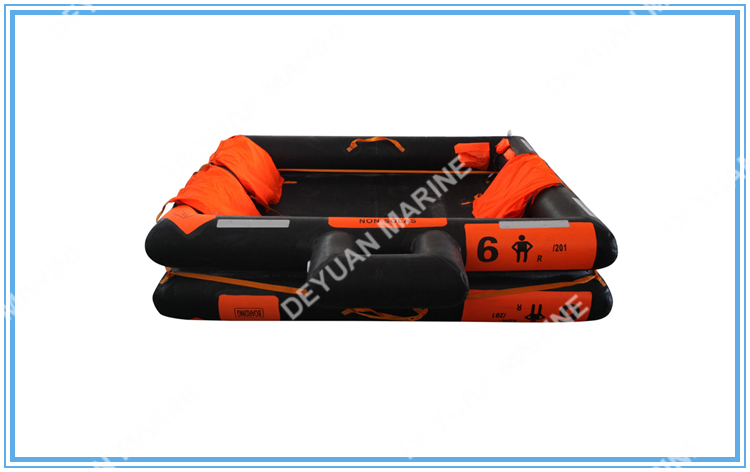 50 Man Open Type Reversible Inflatable Liferaft with Solas Standard