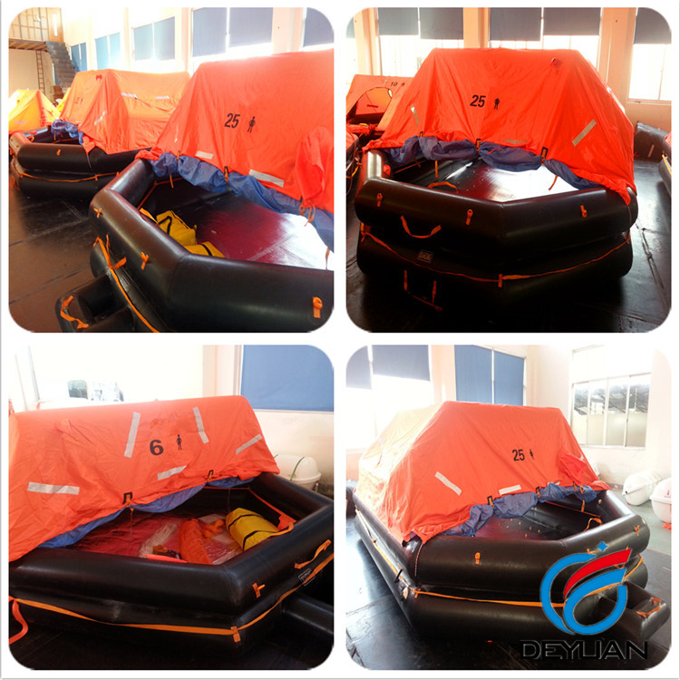 Davit-Launched Self-Righting Inflatable Liferaft