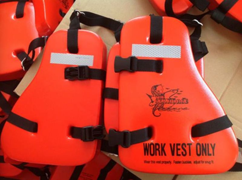 PVC Foam Life Jacket & 3 Pieces Seahorse Lifevest Working Life Vest