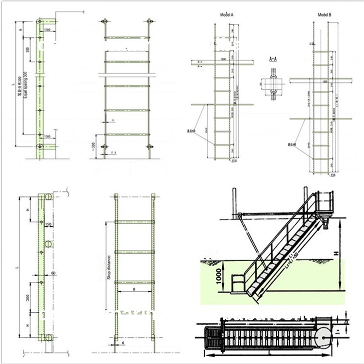 Steel Marine Gangway Ladder