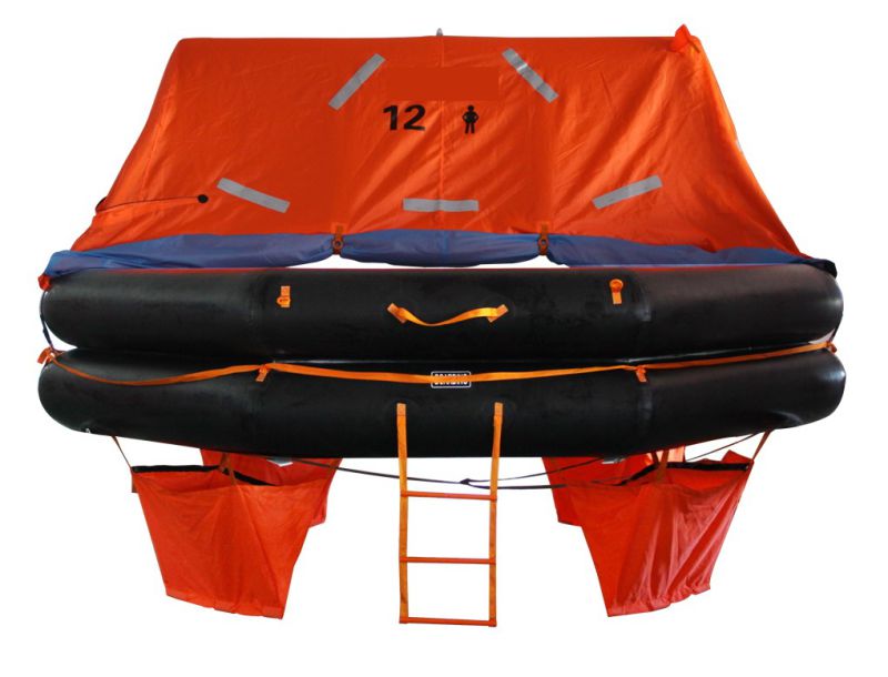 Davit Launched Life Raft Self-Righting Throw Overboard Inflatable Liferafts with Gl Ec Class Approval Certificate for Sale