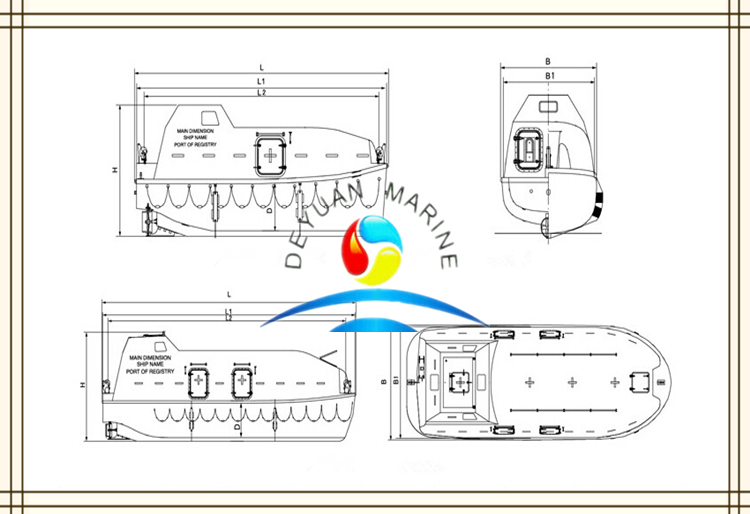 Marine Partially Enclosed Lifeboat with Good Offer