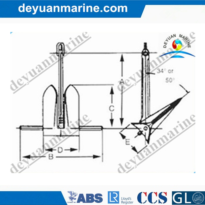 Marine Offshore Moorfast Anchor
