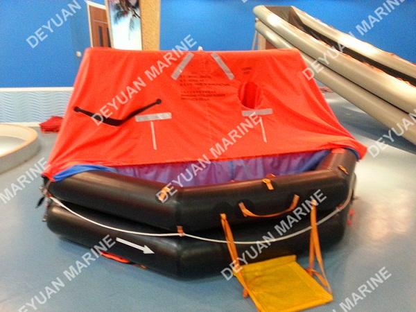 CCS Approved Marine Throw Over Board Inflatable Life Raft