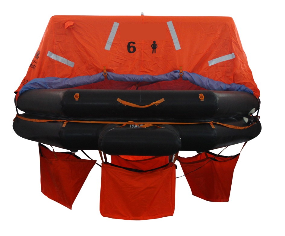 20 Persons Solas Approved Man Throw Overboard Yacht Type Inflatable Liferafts with Good Price
