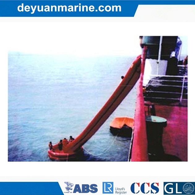 Inclined Single Chute Passage Marine Evacuation System