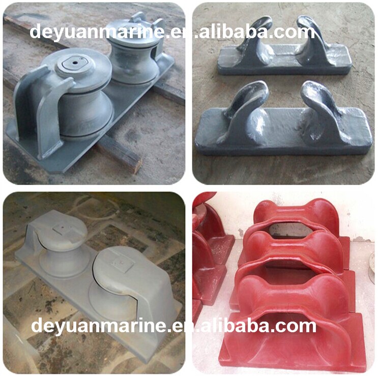 Horizontal Roller and Vertical Roller Fairlead Double Bollards Simple Bollard DIN Standard Welded Inclined Bollard for Sale