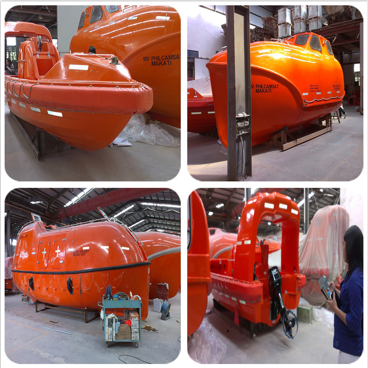 20 Person Marine Totally Enclosed FRP Lifeboat and Rescue Boat