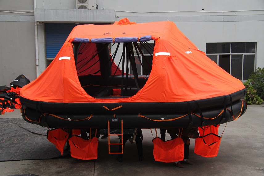 Solas and ISO Standard 25 Person Davit-Launched Inflatable Liferaft with CCS Certificate