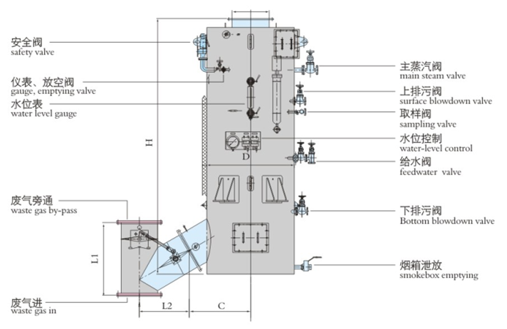 Qxc Type Oil Fired Horizontal or Vertical Thermal Fluid Heater Marine Steam Boiler