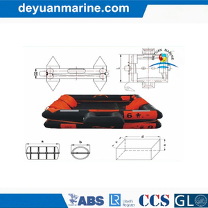 50 Man Open Type Reversible Inflatable Liferaft with Solas Standard